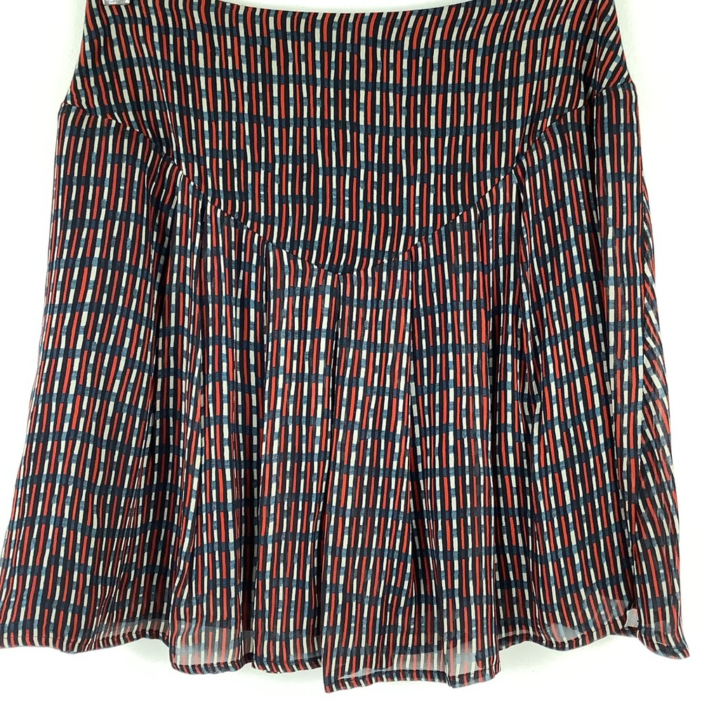 FiveSeventyFive Geometric Print Mini Skirt in Blue - Picture 3 of 5